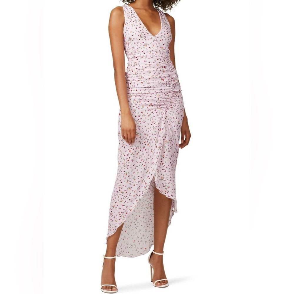 Nicholas | Floral Drape Front Dress